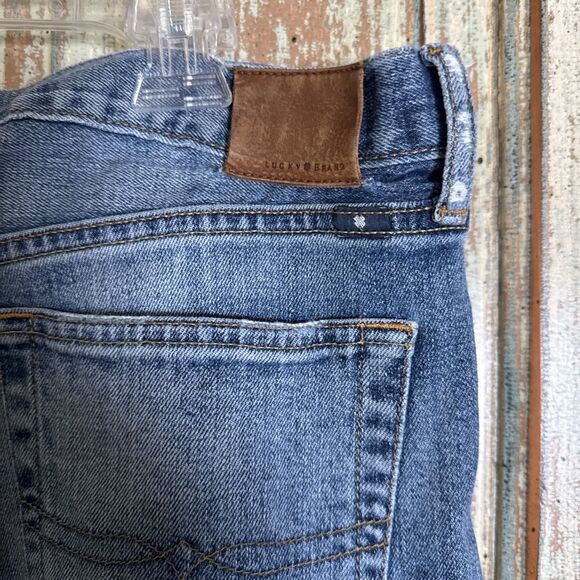Lucky Brand 121 Heritage Slim Jeans Men's Size 34x30 (Actual 37x29) Blue Denim - Picture 9 of 10